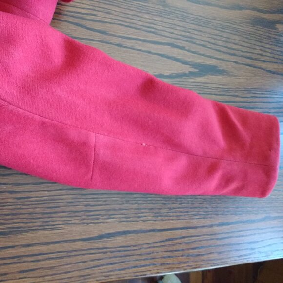 Another Price Drop! Vintage handmade Deep Rich Red Wool Suit - Picture 9 of 10